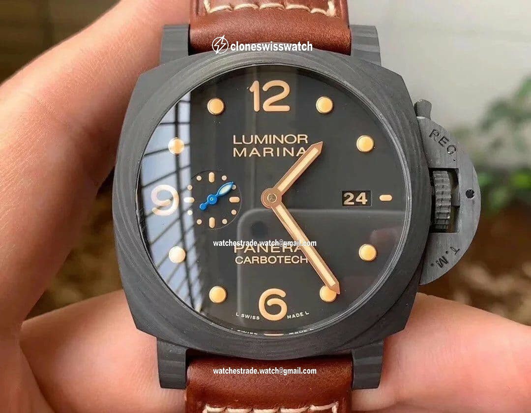 Pan Luna Chocolate Dial Lither Strap Pan Luna Chocolate Dial Lither Strap