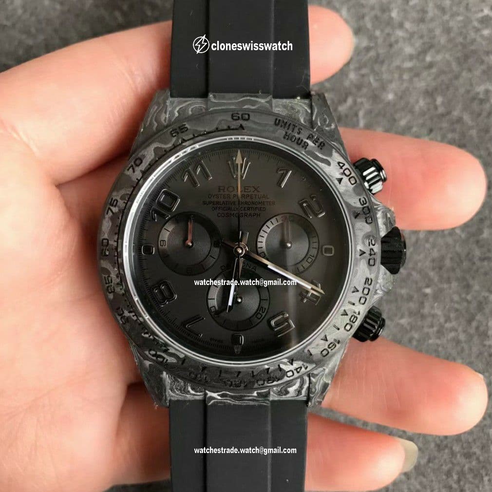 Daytona DIW Carbon OMF Best Edition Black/Black Dial on Black Leather Strap A4130 Daytona DIW Carbon OMF Best Edition Black/Black Dial on Black Leather Strap A4130