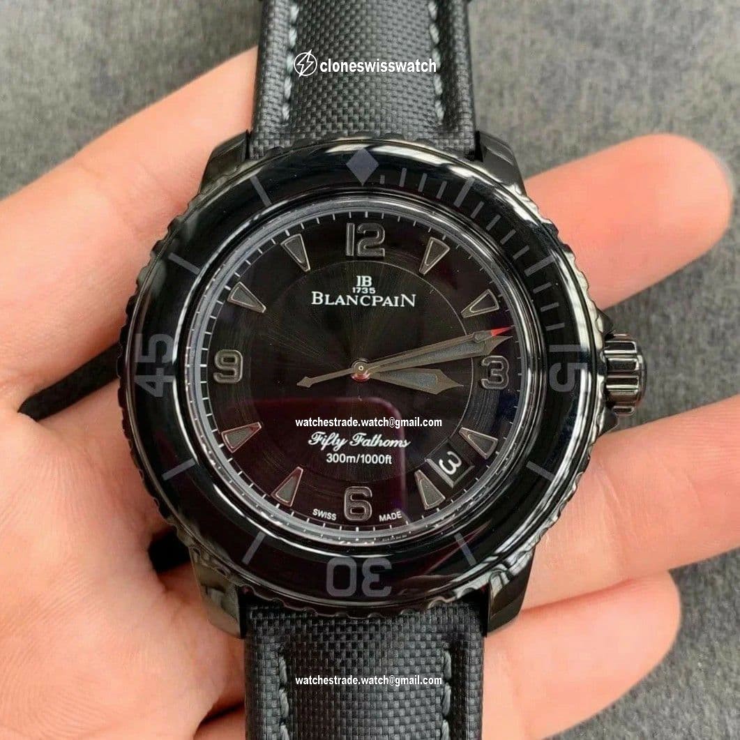 Blancpain Fifty Fathoms Dark Knight PVD/NY Blk ZF A23J Blancpain Fifty Fathoms Dark Knight PVD/NY Blk ZF A23J