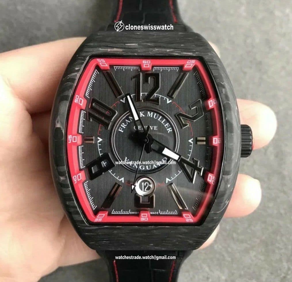 Vanguard Automatic Carbon Black/Red Carbon Dial on Black Nylon/Rubber Strap NH35A Vanguard Automatic Carbon Black/Red Carbon Dial on Black Nylon/Rubber Strap NH35A