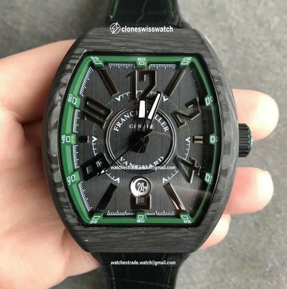 Vanguard Automatic Carbon Black/Green Carbon Dial on Black Nylon/Rubber Strap NH35A Vanguard Automatic Carbon Black/Green Carbon Dial on Black Nylon/Rubber Strap NH35A