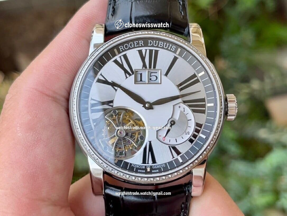 Roger Dubuis Hommage Flying Tourb RDDBHO0568 SS/LE Wht/Wht A Tour Roger Dubuis Hommage Flying Tourb RDDBHO0568 SS/LE Wht/Wht A Tour