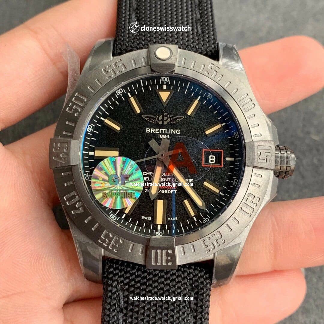 Breitling Avenger BlackBird 44mm DLC/TI/NY Black GF Breitling Avenger BlackBird 44mm DLC/TI/NY Black GF