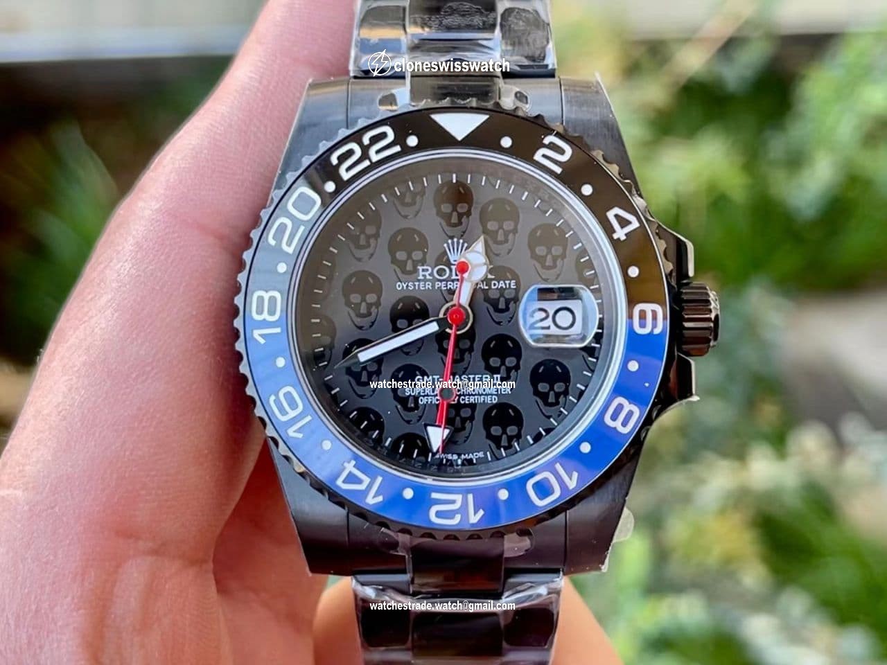 GMT-Master II 126719 BLRO Black/Blue Skull Ceramic 904L 1:1 Noob Best Edition Black Dial SA3285 V11 CHS GMT-Master II 126719 BLRO Black/Blue Skull Ceramic 904L 1:1 Noob Best Edition Black Dial SA3285 V11 CHS