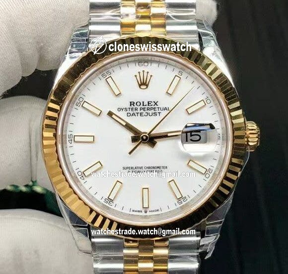 Rolex Date Just41mm Jubilee Flt 904L YG/SS Gold/Stk VSF VS3235 Rolex Date Just41mm Jubilee Flt 904L YG/SS Gold/Stk VSF VS3235