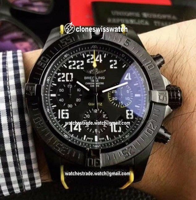 Breitling Avenger Black Dial on Black Nylon Strap Breitling Avenger Black Dial on Black Nylon Strap
