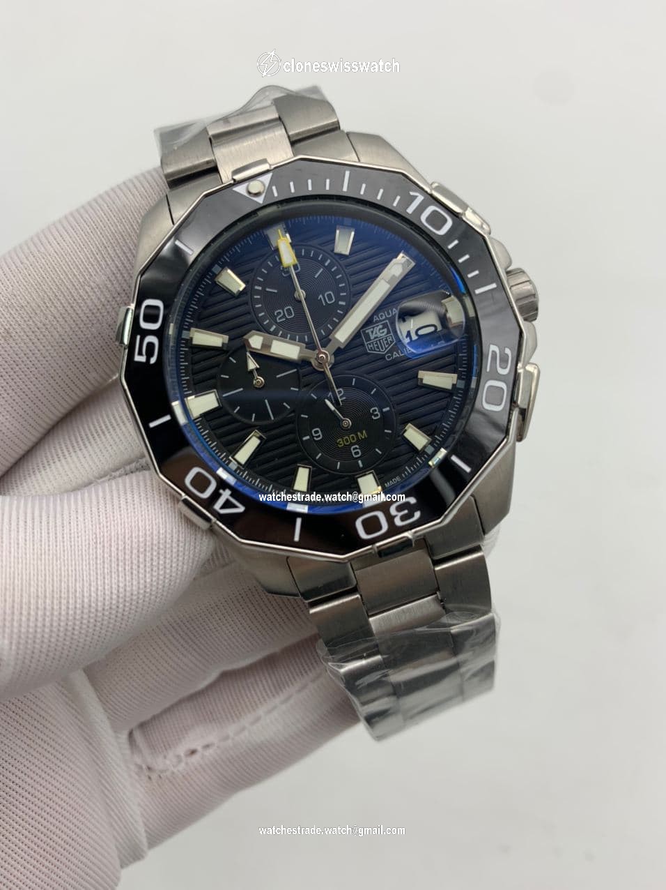 Tag Heuer Silver Case Black Dial Tag Heuer Silver Case Black Dial