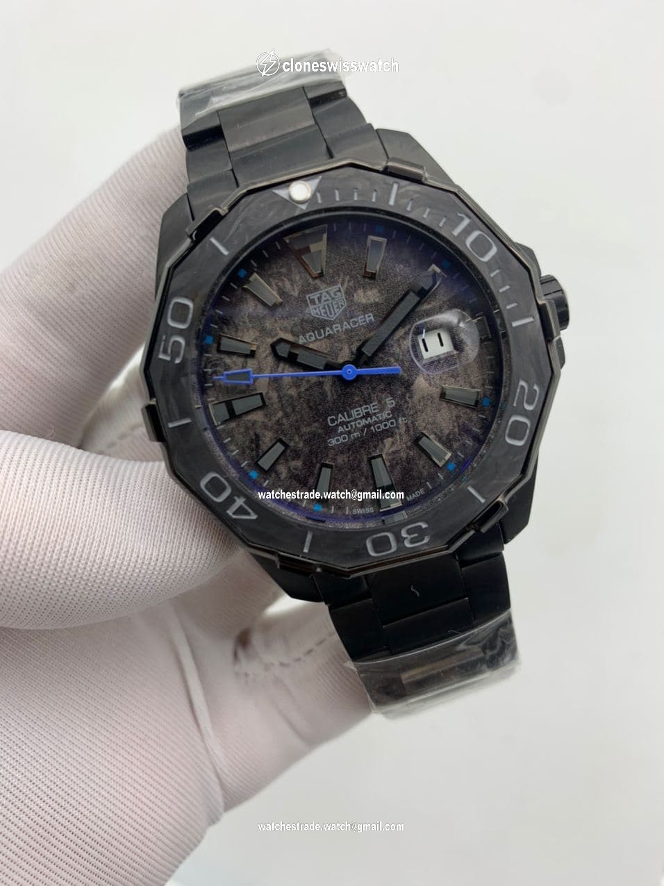 Tag Heuer Aquaracer Full Black Blue Tag Heuer Aquaracer Full Black Blue