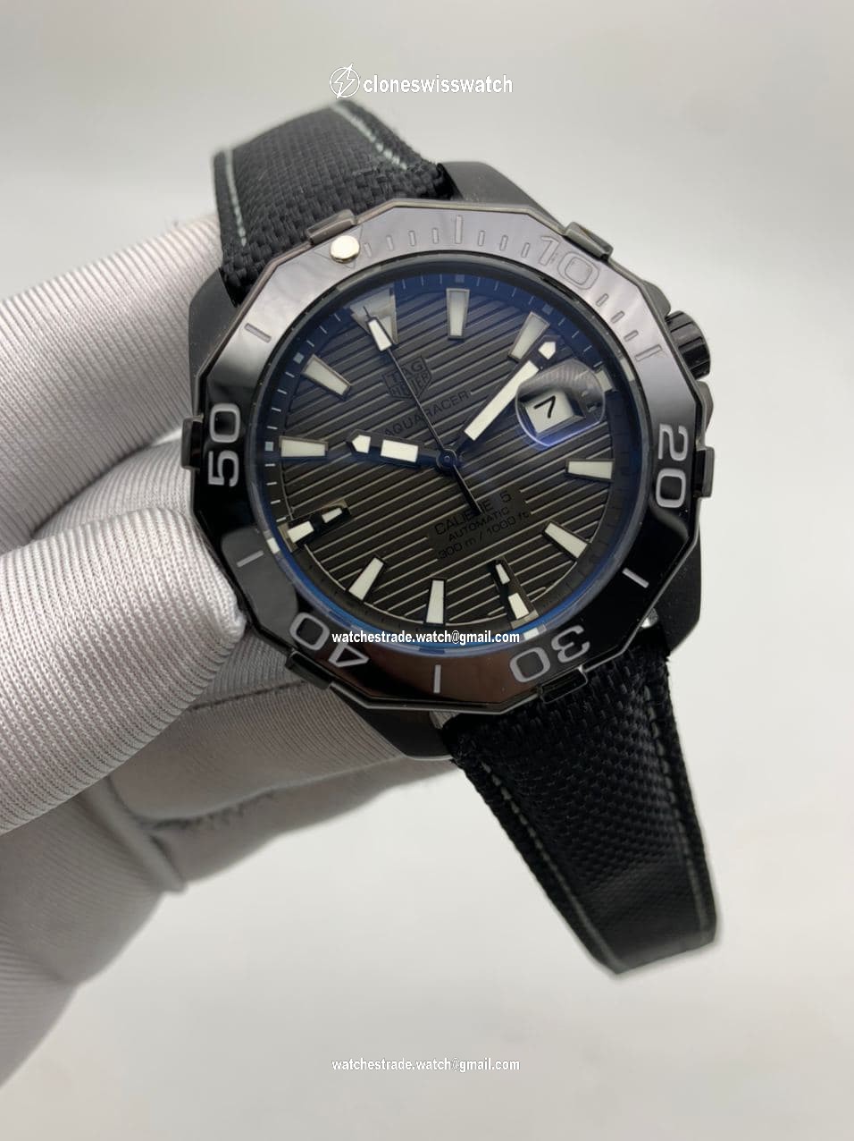 Tag Heuer Aquaracer Full Black Dial Black Bezel Tag Heuer Aquaracer Full Black Dial Black Bezel