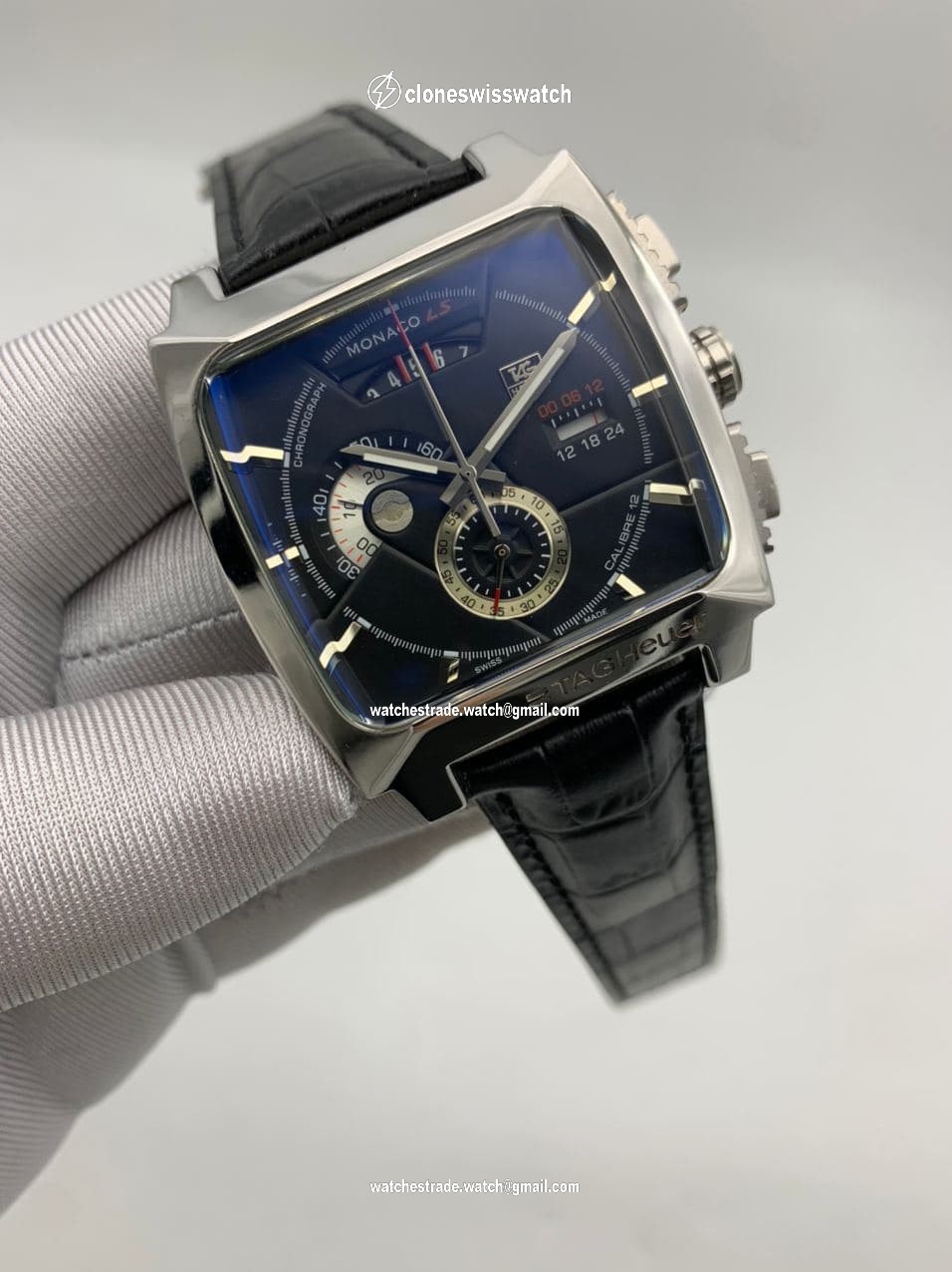 Tag Heuer Monaco Chrono Black Tag Heuer Monaco Chrono Black