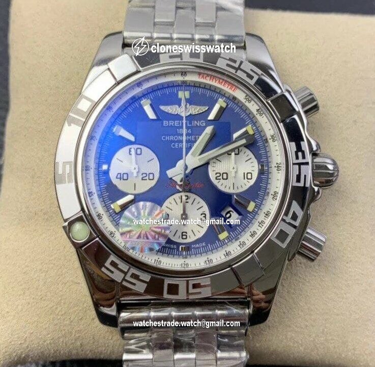 Chronomat B01 44 SS GF 1:1 Best Edition Blue Dial on SS Bracelet Chronomat B01 44 SS GF 1:1 Best Edition Blue Dial on SS Bracelet