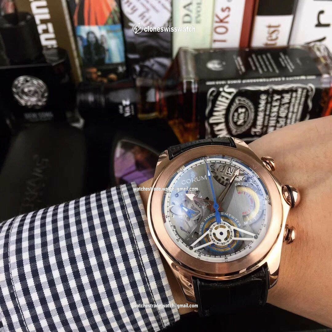 Corum Babble Gold Case Skeleton Tourbilon Black Corum Babble Gold Case Skeleton Tourbilon Black