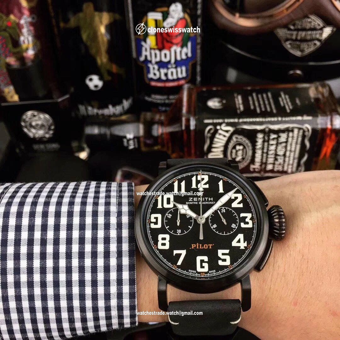 Zenith Pilot Black Case Black Dial Chrono Zenith Pilot Black Case Black Dial Chrono