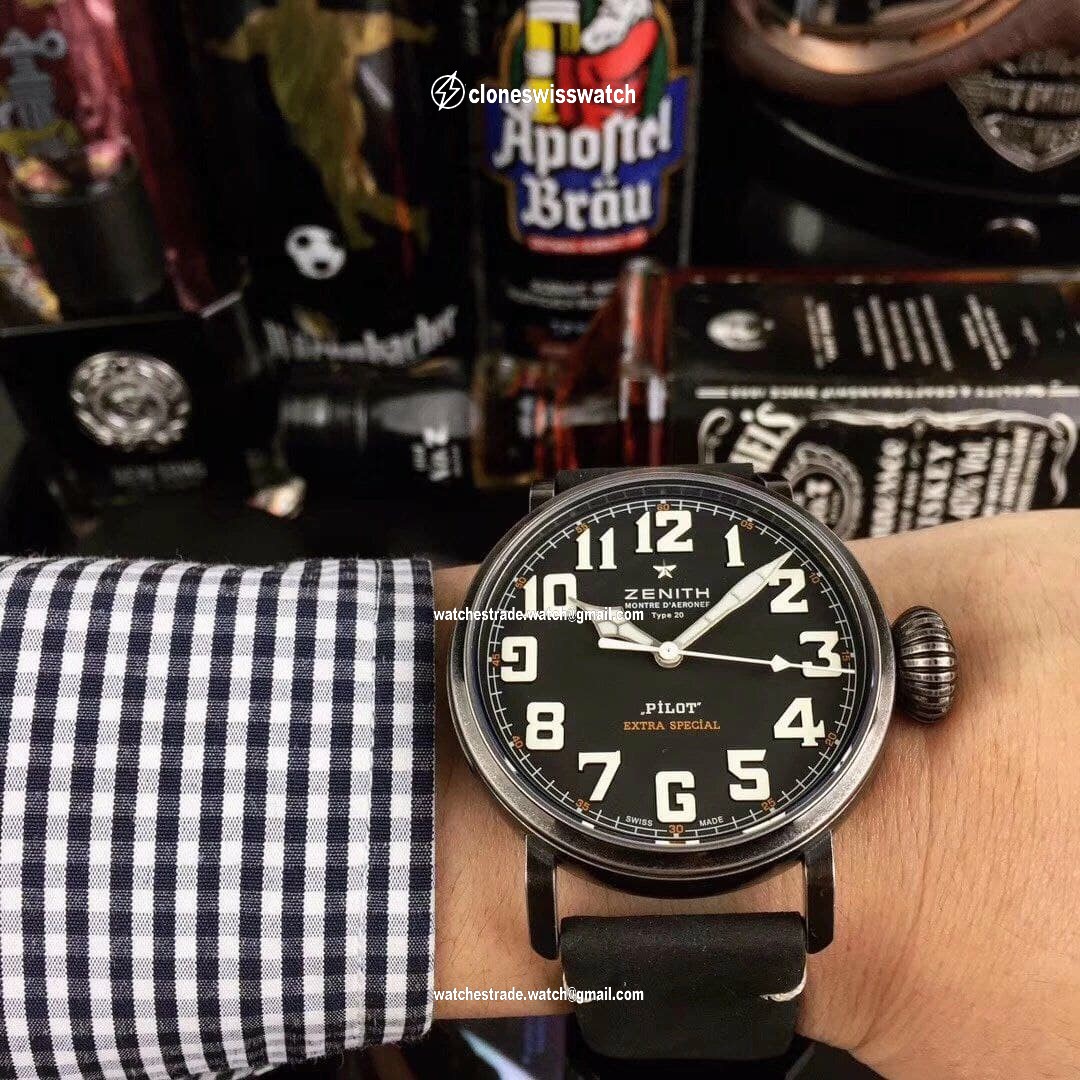 Zenith Pilot Black Case Black Dial Chrono Zenith Pilot Black Case Black Dial Chrono