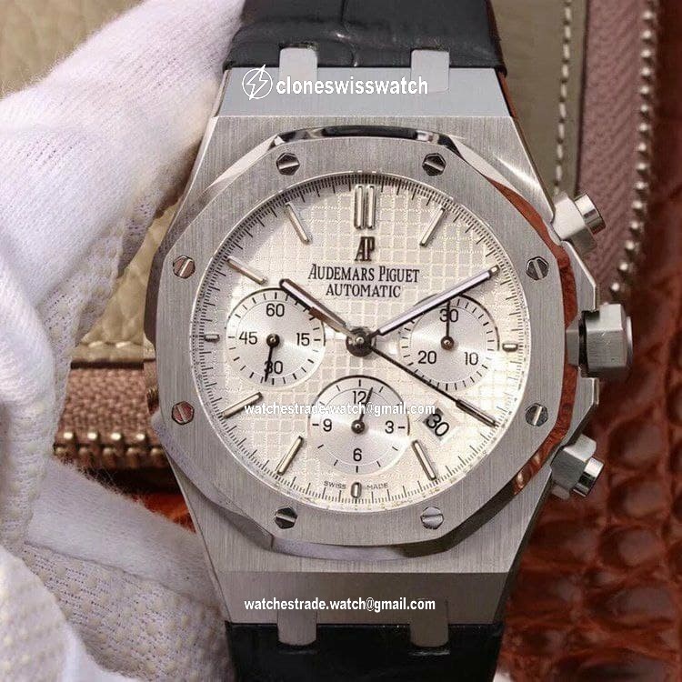 AP0608A - Royal Oak Chronograph 1:1 Best Edition 26331ST SS/LE White AP0608A - Royal Oak Chronograph 1:1 Best Edition 26331ST SS/LE White