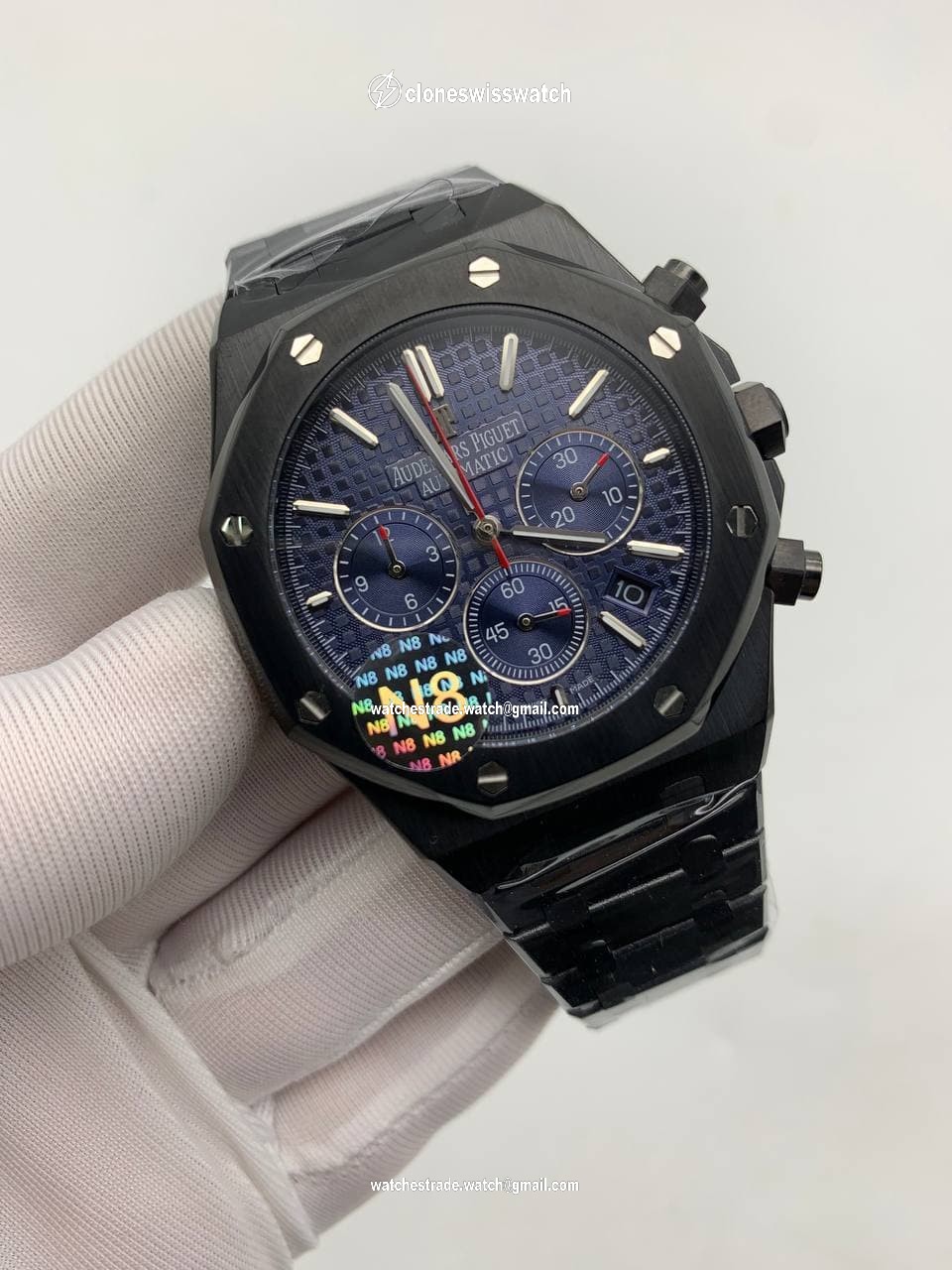 Audemars Piguet Blue Dial Chrono High Version Black Audemars Piguet Blue Dial Chrono High Version Black