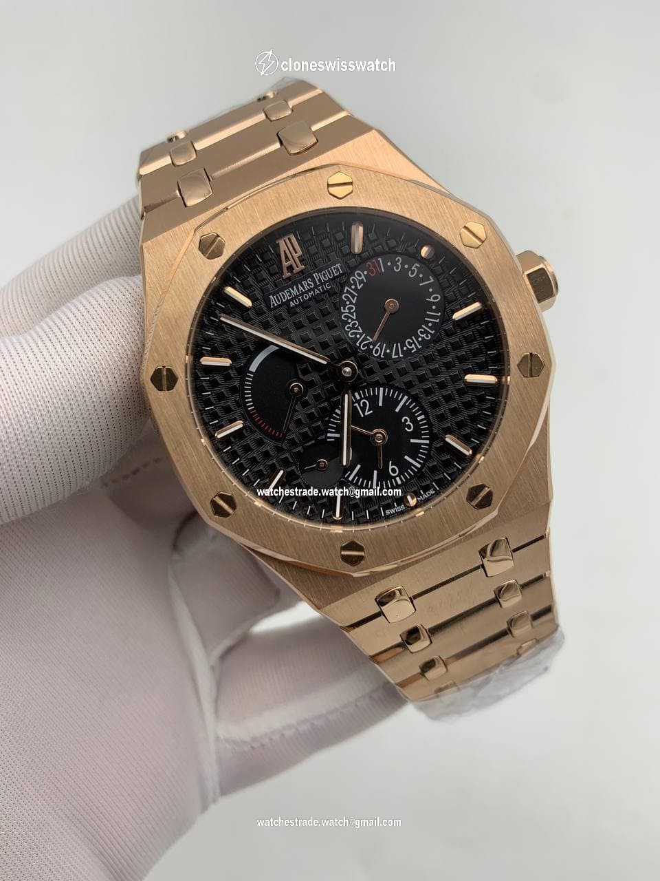 Audemars Piguet Royal Oak Gold Black Dial Chrono Audemars Piguet Royal Oak Gold Black Dial Chrono