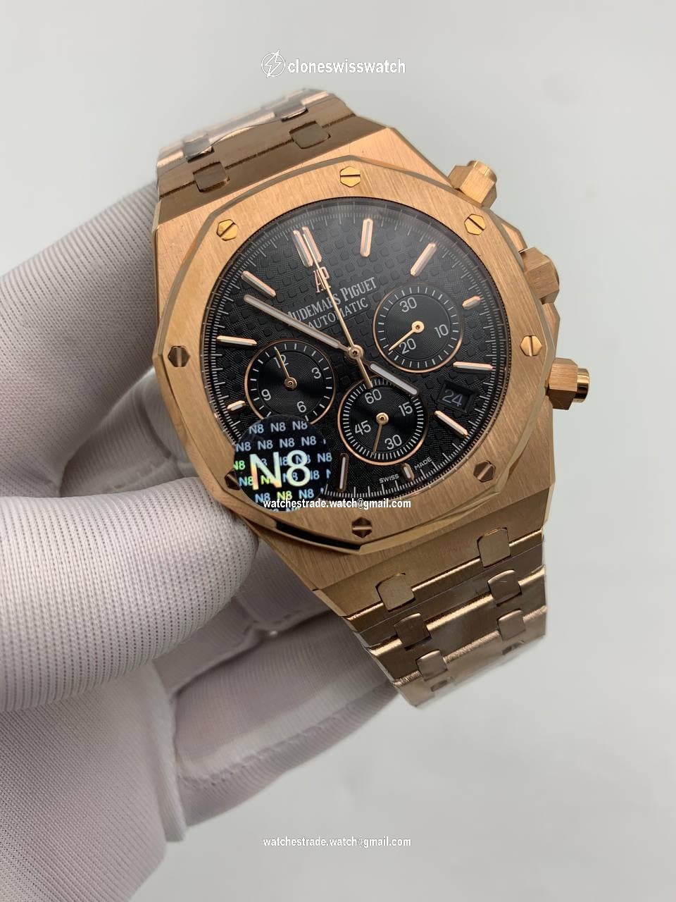 Audemars Piguet Black Dial Chrono High Version Gold Audemars Piguet Black Dial Chrono High Version Gold