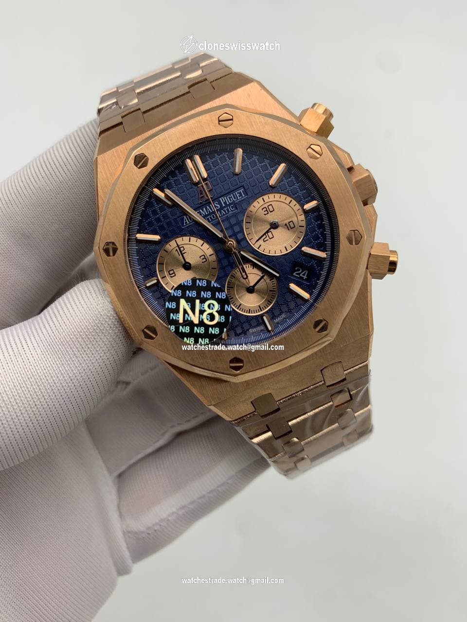 Audemars Piguet Royal Oak Chrono Gold Blue Dial Gold Audemars Piguet Royal Oak Chrono Gold Blue Dial Gold