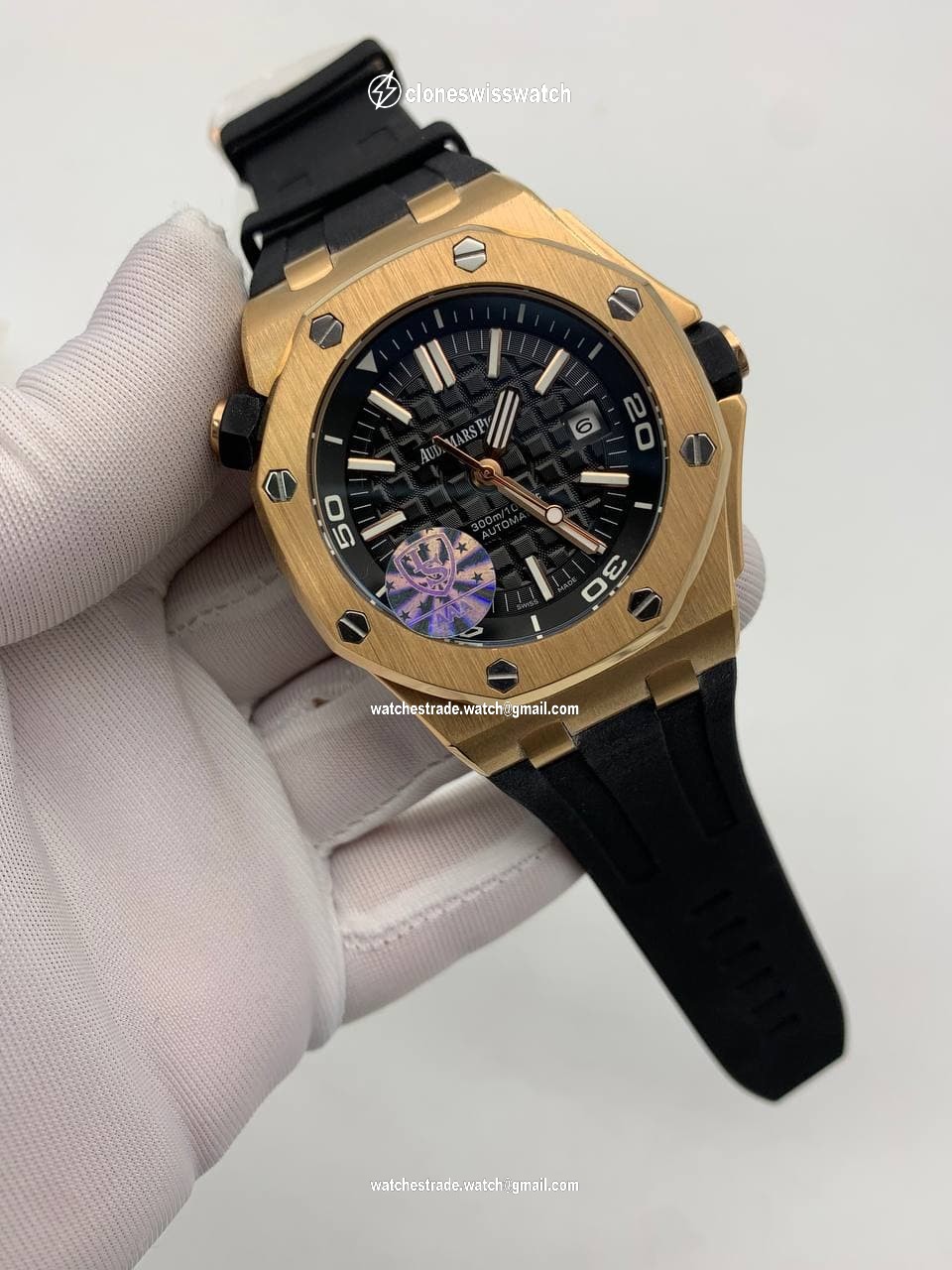 Audemars Piguet Black Dial Diver High Version Rubber Strap Audemars Piguet Black Dial Diver High Version Rubber Strap