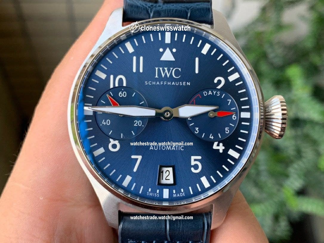 Big Pilot IW501008 "Boutique London" SS Best Edition Blue Dial on Blue Leather Strap Big Pilot IW501008 "Boutique London" SS Best Edition Blue Dial on Blue Leather Strap