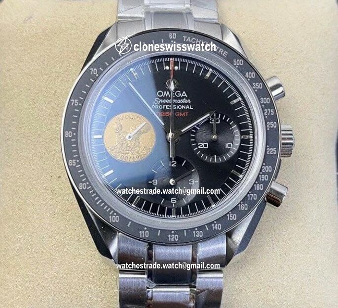 Speedmaster Apollo XI 40th Anniversary OMF 1:1 Best Edition Black Dial on SS Bracelet Manual Winding Chrono Movement Speedmaster Apollo XI 40th Anniversary OMF 1:1 Best Edition Black Dial on SS Bracelet Manual Winding Chrono Movement