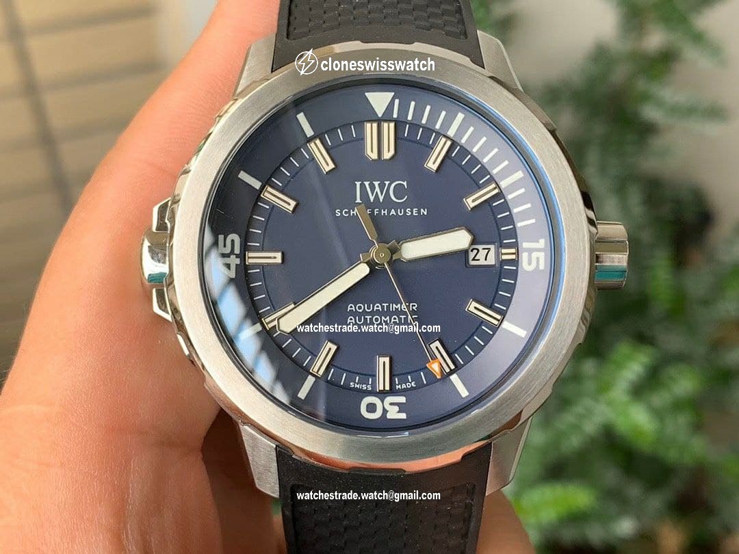 Aquatimer Chrono SS IW379503 1:1 Best Edition Blue Dial on Black Rubber Strap Aquatimer Chrono SS IW379503 1:1 Best Edition Blue Dial on Black Rubber Strap