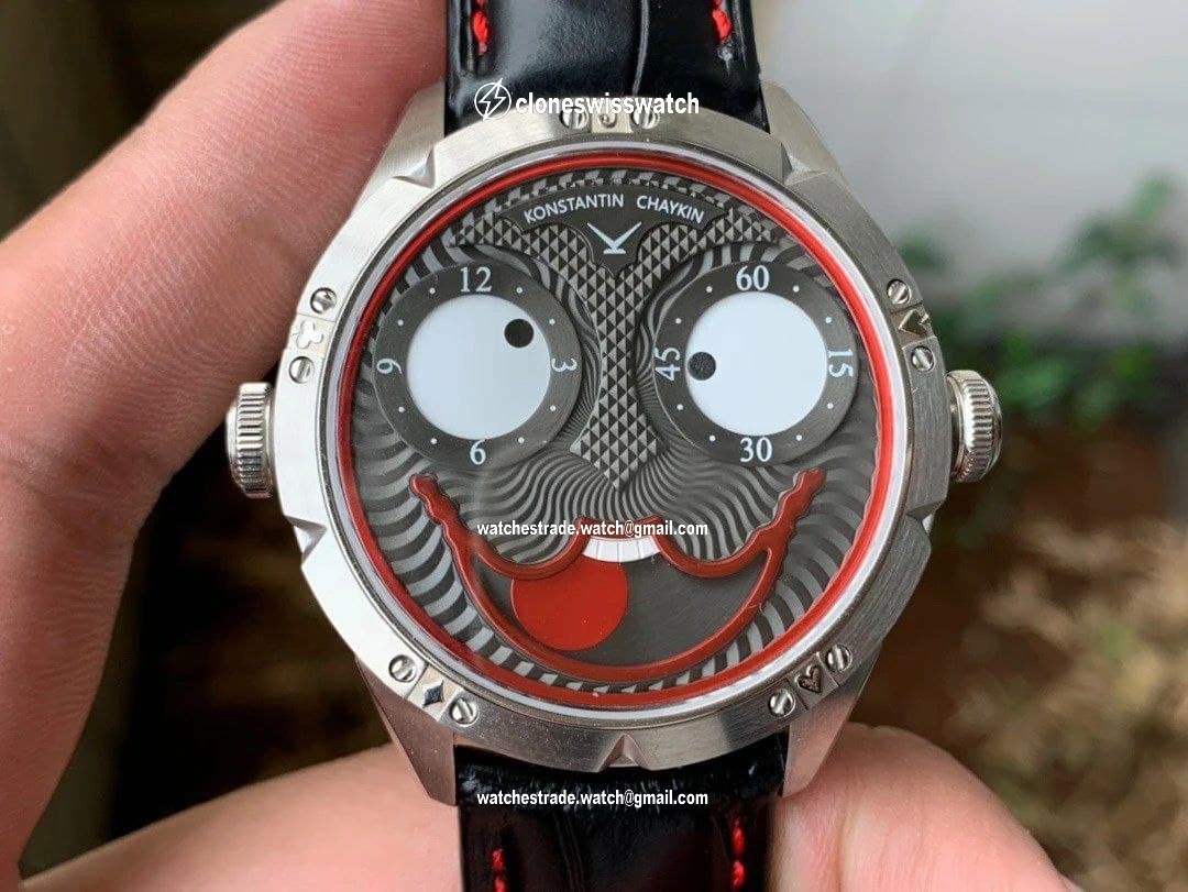 Konstantin Chaykin Joker Grey Dial 24collector leather strap Konstantin Chaykin Joker Grey Dial 24collector leather strap