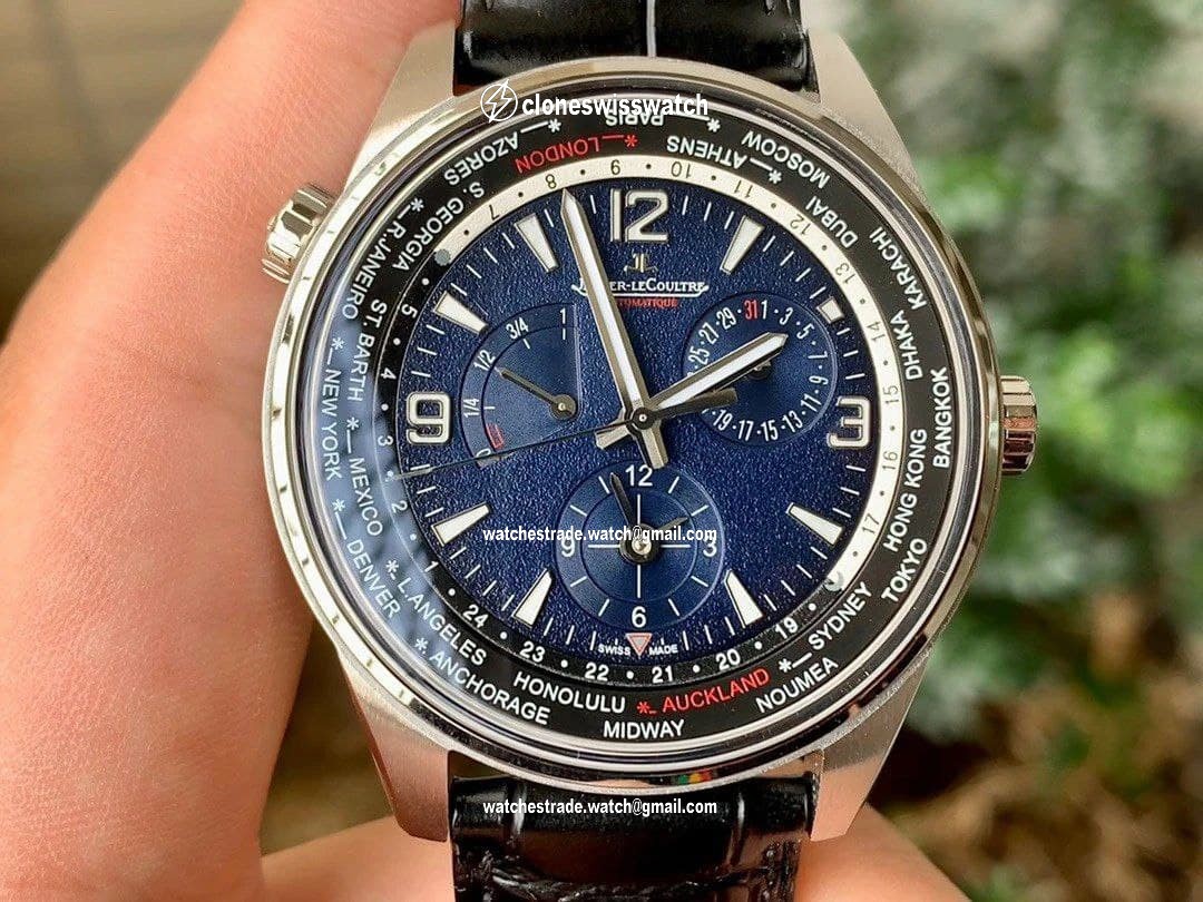 Polaris Geographic SS ZF 1:1 Best Edition Blue Textured Dial on Black Leather Strap A936 Polaris Geographic SS ZF 1:1 Best Edition Blue Textured Dial on Black Leather Strap A936