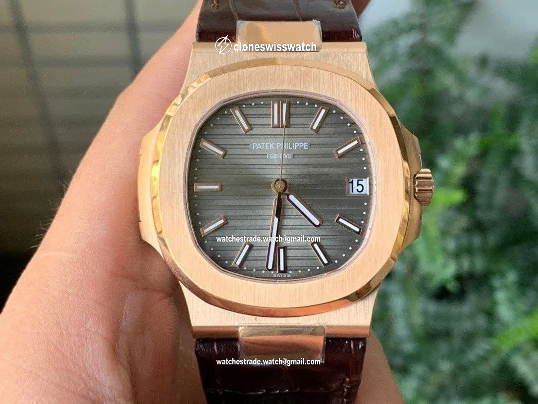 Nautilus 5711/1R PPF 1:1 Best Edition Brown Textured Dial on Brown Leather Strap 324CS Nautilus 5711/1R PPF 1:1 Best Edition Brown Textured Dial on Brown Leather Strap 324CS