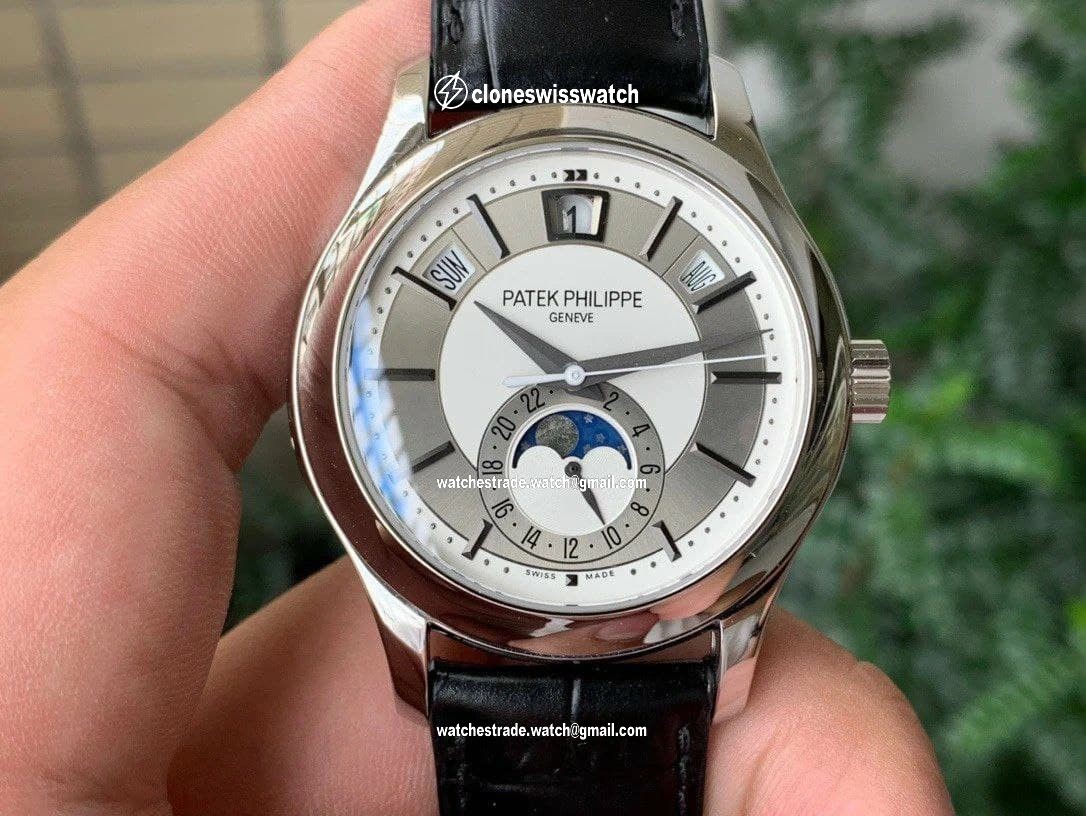 Annual Calendar 5205G GRF Best Edition White Dial on Black Leather Strap A324 Annual Calendar 5205G GRF Best Edition White Dial on Black Leather Strap A324