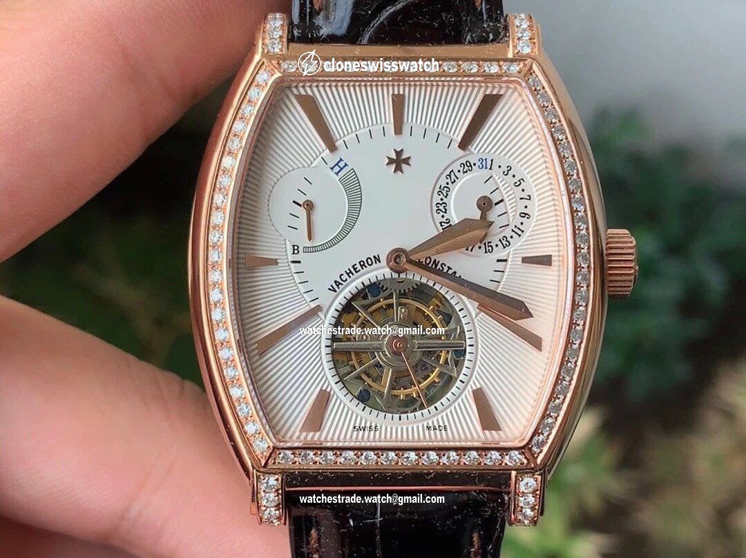 Malte Tourbillon SS Skeleton White Dial Diamond on Brown Leather Strap 1:1 Best Edition Version Malte Tourbillon SS Skeleton White Dial Diamond on Brown Leather Strap 1:1 Best Edition Version