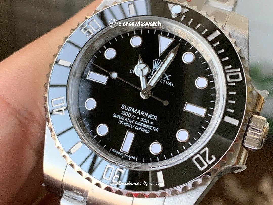 SUBMARINER 114060 NO DATE BLACK CERAMIC NOOB 1:1 BEST EDITION 904L SS CASE AND BRACELET SA3130 V11 back SUBMARINER 114060 NO DATE BLACK CERAMIC NOOB 1:1 BEST EDITION 904L SS CASE AND BRACELET SA3130 V11 back