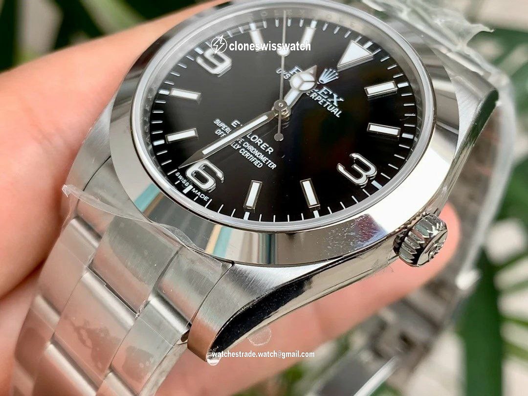 Rolex Explorer 1 Ref.214270 SS/SS Black ARF 3132 back Rolex Explorer 1 Ref.214270 SS/SS Black ARF 3132 back