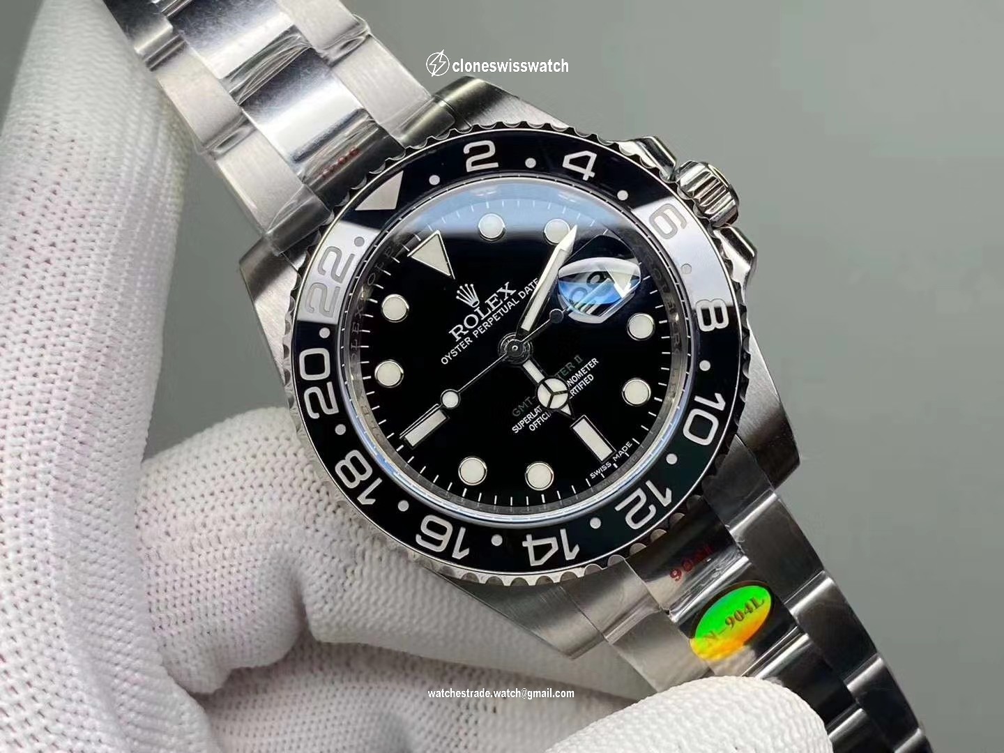 GMT-Master II 116710 LN Black Ceramic 904L Steel ARF 1:1 Best Edition SH3186 CHS back GMT-Master II 116710 LN Black Ceramic 904L Steel ARF 1:1 Best Edition SH3186 CHS back