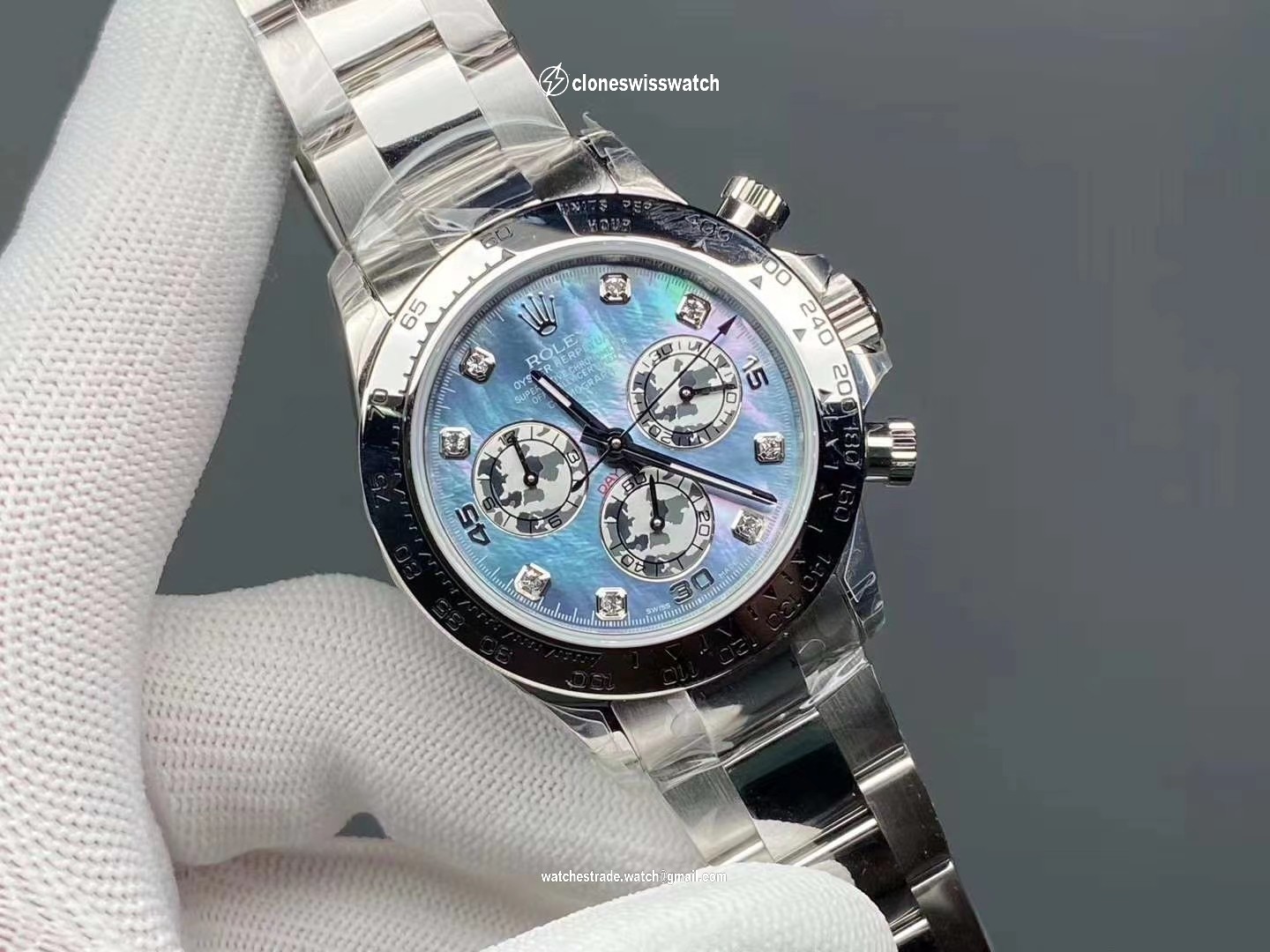 DAYTONA 116508 YG OMF BEST EDITION BLUE DIAL ON YG BRACELET A4130 back DAYTONA 116508 YG OMF BEST EDITION BLUE DIAL ON YG BRACELET A4130 back