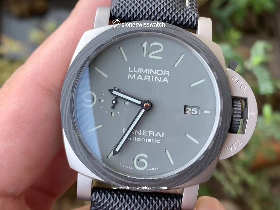 PAM 1662 SATIN-POLISHED TI VSF 1:1 BEST EDITION ON BLACK KEVLAR COMPOSITE STRAP P.9010 CLONE back PAM 1662 SATIN-POLISHED TI VSF 1:1 BEST EDITION ON BLACK KEVLAR COMPOSITE STRAP P.9010 CLONE back