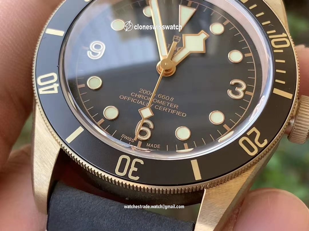 HERITAGE BLACK BAY BRONZE GRAY XF 1:1 BEST EDITION ON LEATHER STRAP A5612 V3 back HERITAGE BLACK BAY BRONZE GRAY XF 1:1 BEST EDITION ON LEATHER STRAP A5612 V3 back
