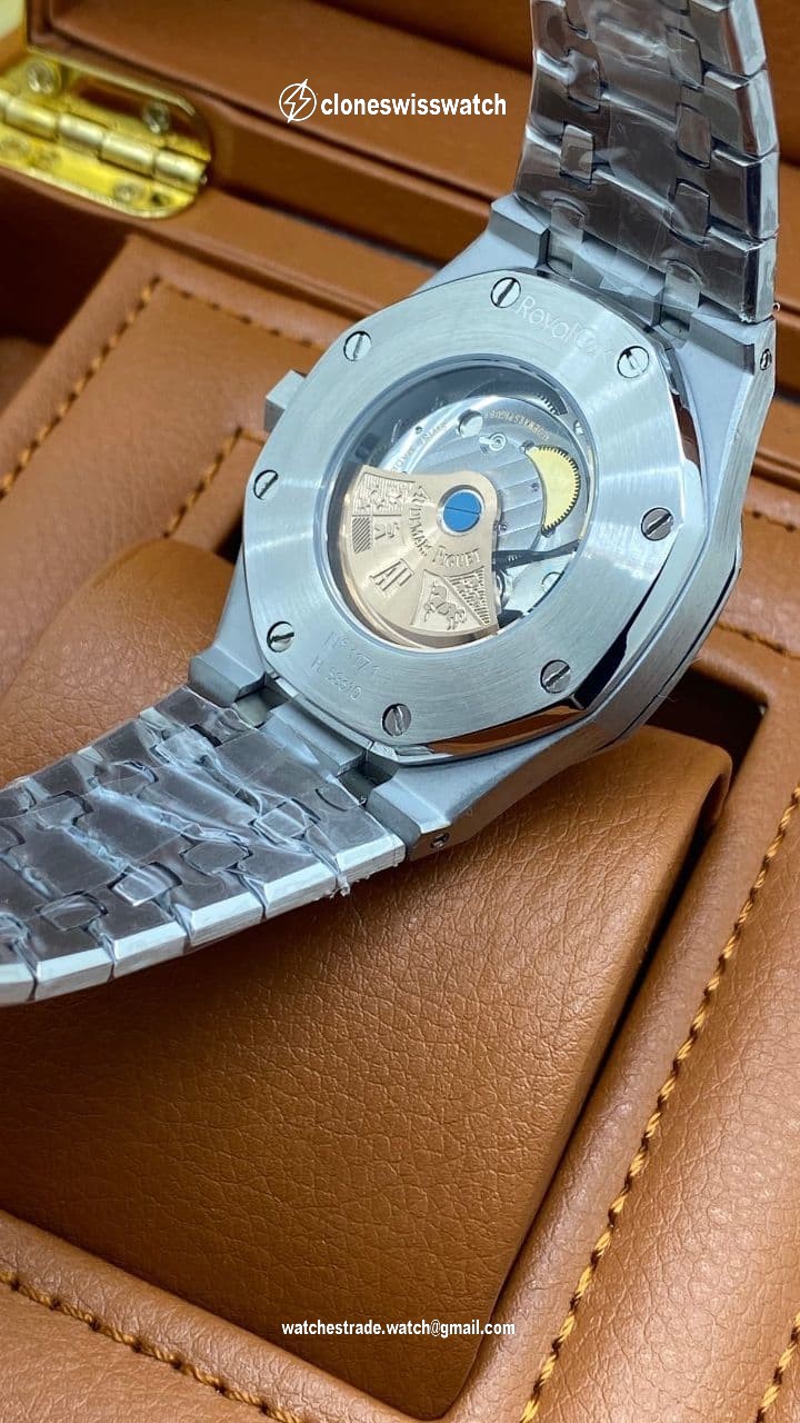 Audemars Piguet Royal Aok Grey Dial Skeleton High Version on SS Strap back Audemars Piguet Royal Aok Grey Dial Skeleton High Version on SS Strap back