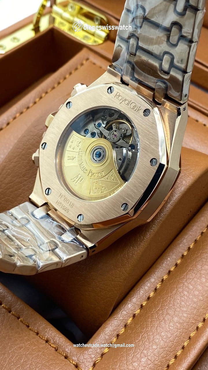 Audemars Piguet Royal Aok White Dial Chrono High Version back Audemars Piguet Royal Aok White Dial Chrono High Version back