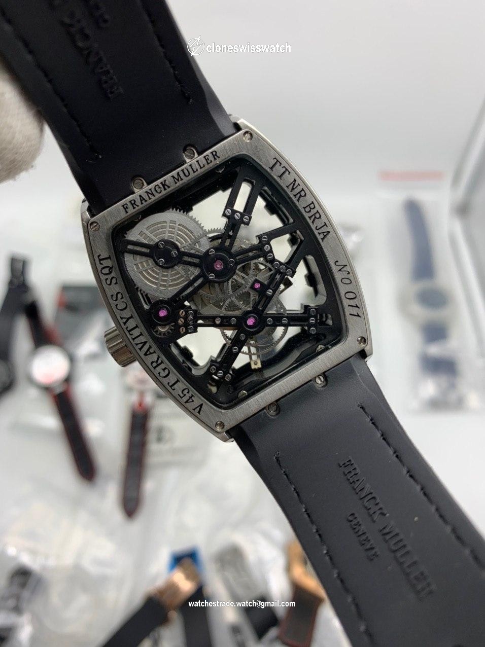 FM Vanguard Silver Case Skeleton back FM Vanguard Silver Case Skeleton back
