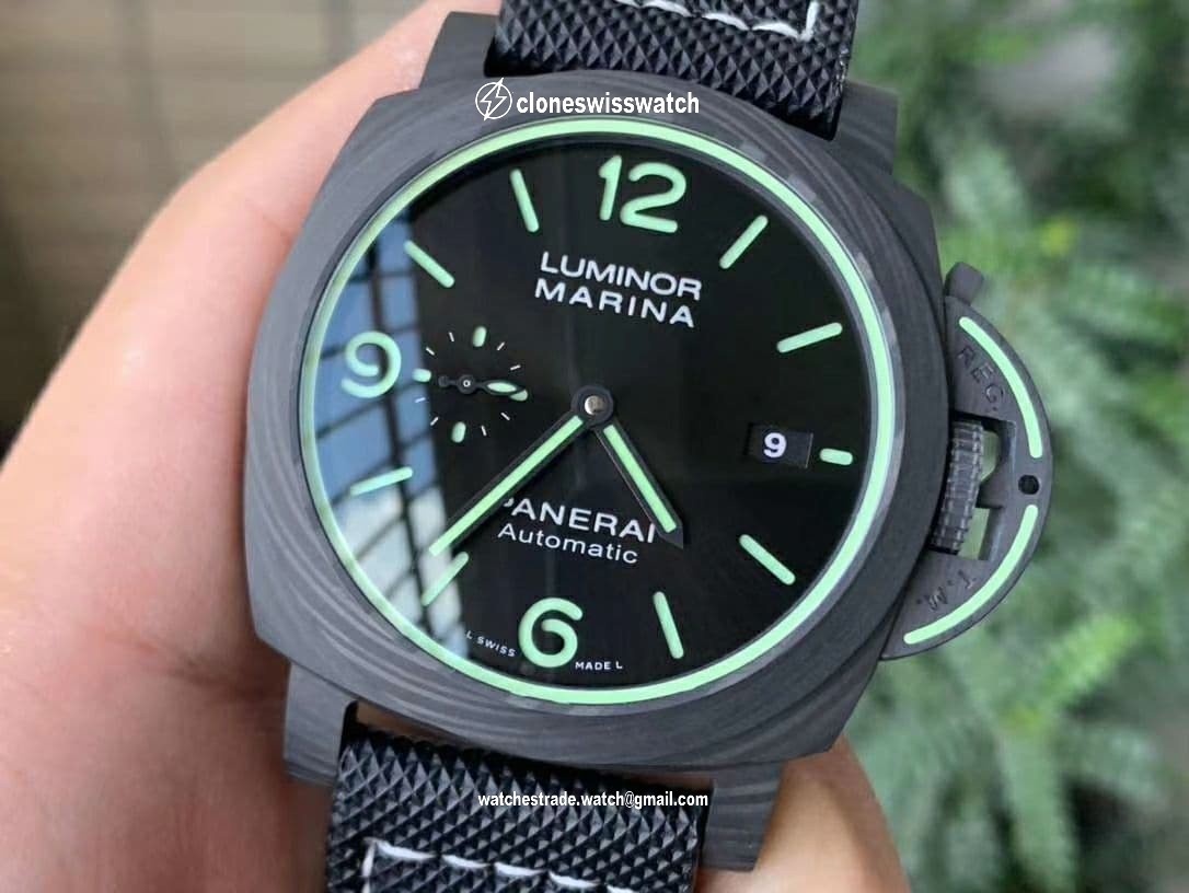 PAM1118 Luminor Marina Luminous Trilogy VSF 1:1 Best Edition on Black Sportech Strap P.9010 Clone back PAM1118 Luminor Marina Luminous Trilogy VSF 1:1 Best Edition on Black Sportech Strap P.9010 Clone back