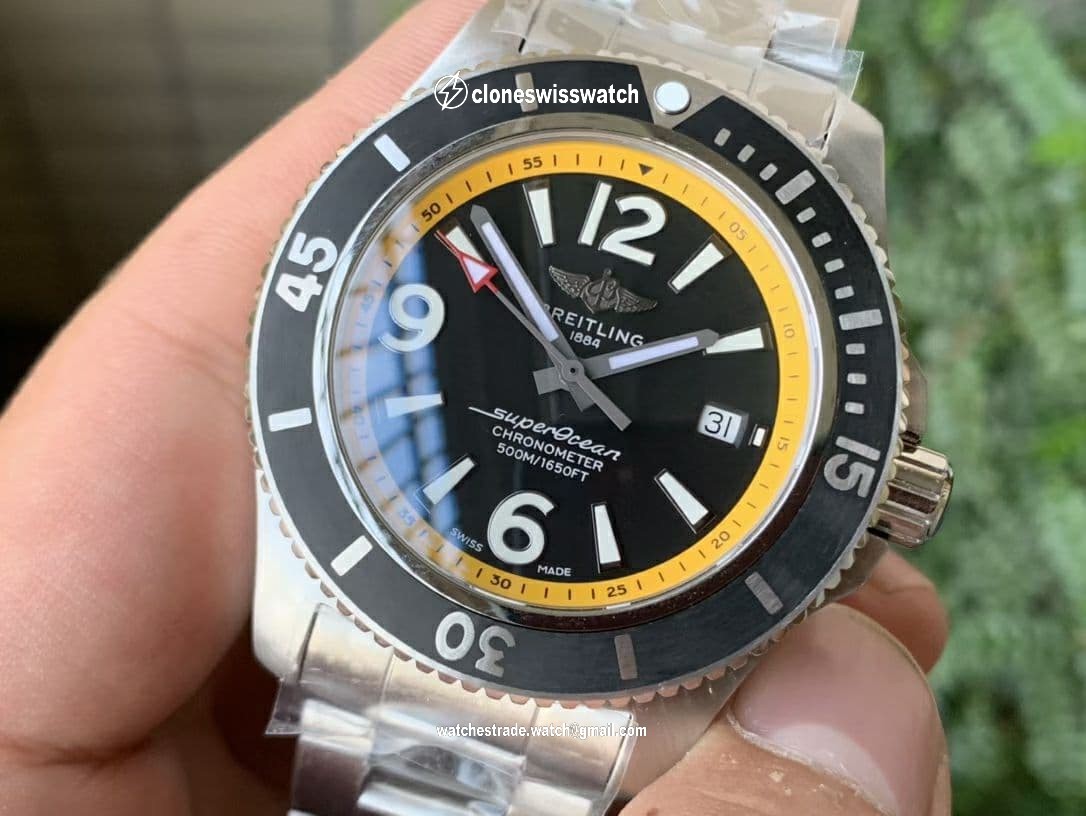 BSW0414D - Superocean 44mm SS/SS Yellow TF Asia 2824 back BSW0414D - Superocean 44mm SS/SS Yellow TF Asia 2824 back