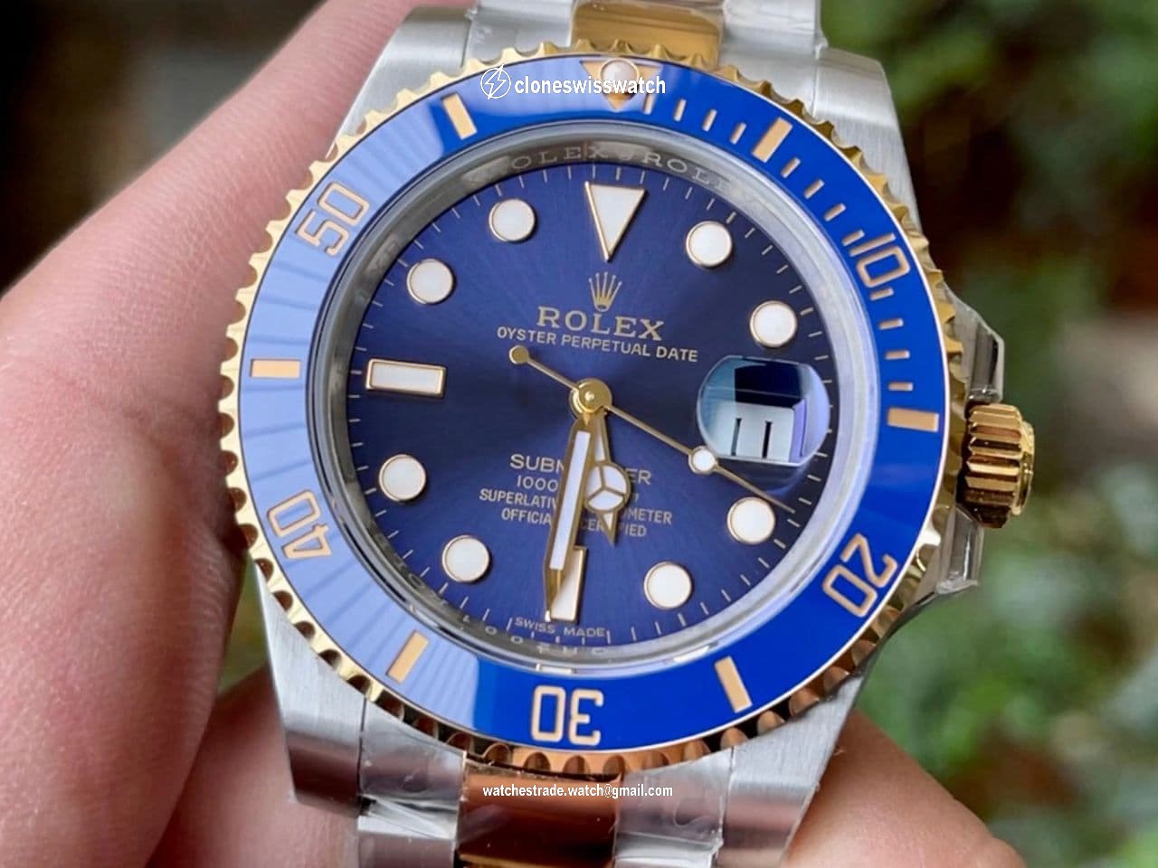 Submariner 116613LB Blue Ceramic 904L Steel/YG VSF 1:1 Best Edition Blue Dial VS3135 back Submariner 116613LB Blue Ceramic 904L Steel/YG VSF 1:1 Best Edition Blue Dial VS3135 back