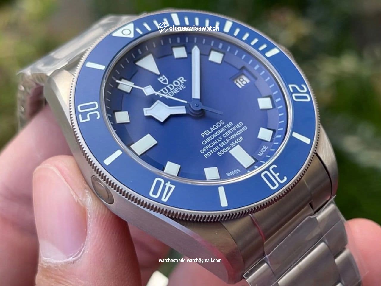 TUD078B - Tudor Pelagos Titanium TI/TI Blue XF V5 Asia 2824 back TUD078B - Tudor Pelagos Titanium TI/TI Blue XF V5 Asia 2824 back