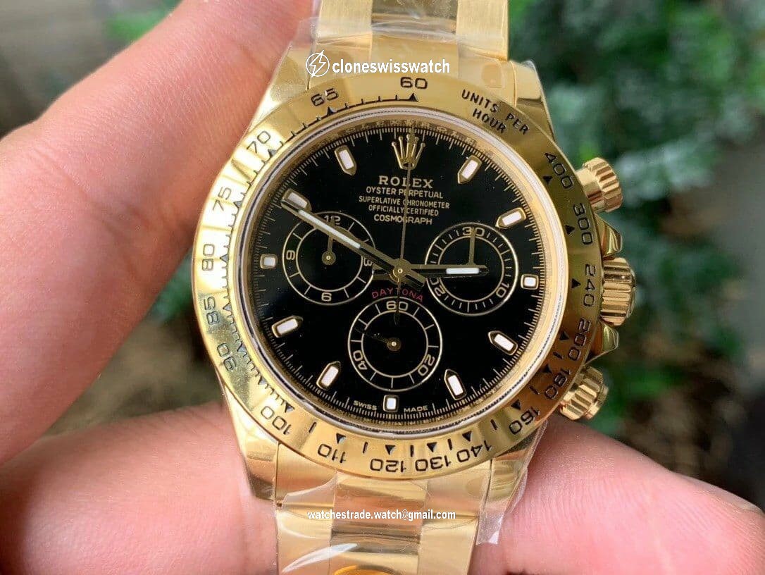 Rolex Daytona 116508 YG Noob V4 1:1 Best Edition back Rolex Daytona 116508 YG Noob V4 1:1 Best Edition back