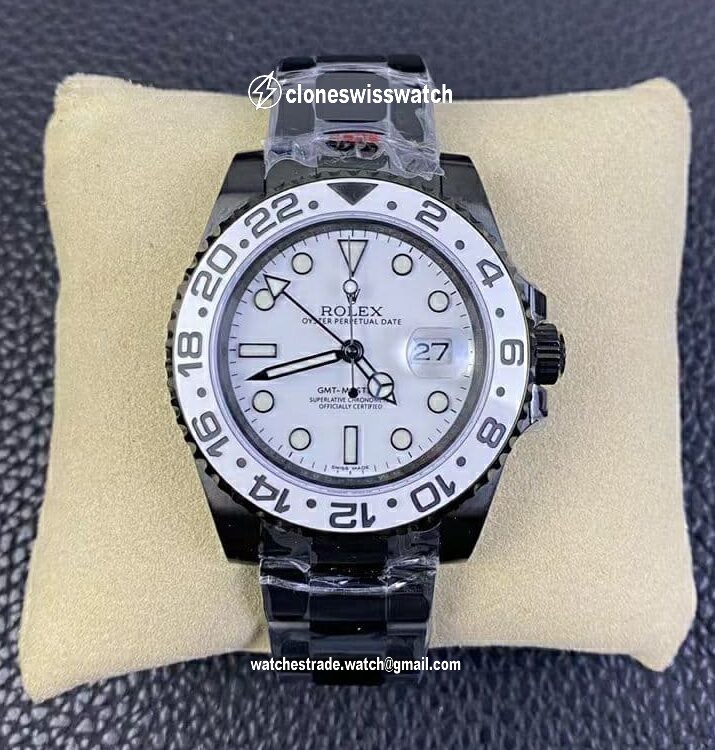 GMT-Master II Oreo PVD White Ceramic Bezel VRF 1:1 Best Edition White Dial SA3186 CHS V2 back GMT-Master II Oreo PVD White Ceramic Bezel VRF 1:1 Best Edition White Dial SA3186 CHS V2 back