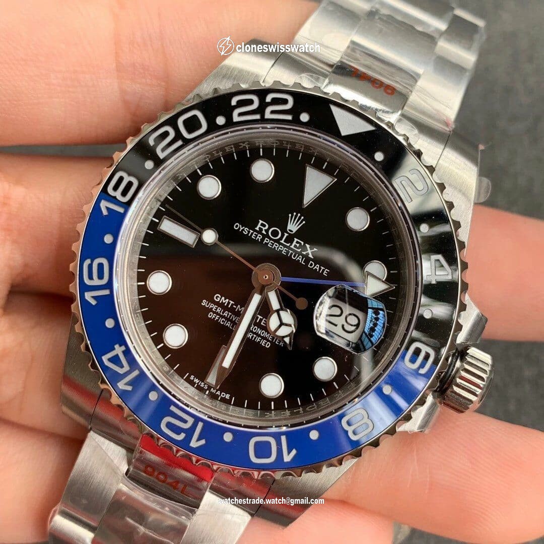 Rolex GMT Master II 116710 BLNR 316L Steel GMF 1:1 back Rolex GMT Master II 116710 BLNR 316L Steel GMF 1:1 back