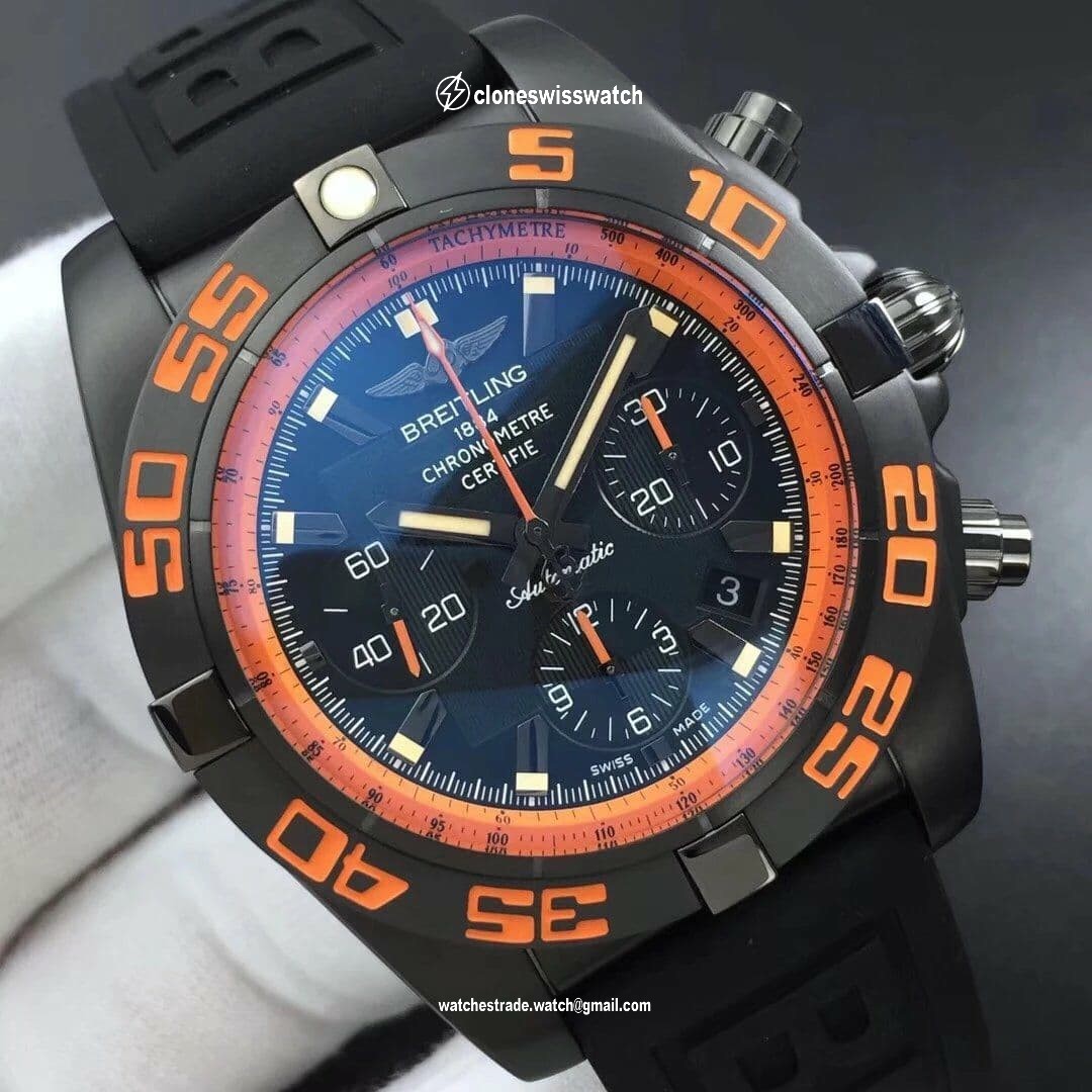 Avenger II Seawolf Chronograph PVD Titanium OXF Best Edition Black Dial on Black Nylon Strap A7750 back Avenger II Seawolf Chronograph PVD Titanium OXF Best Edition Black Dial on Black Nylon Strap A7750 back