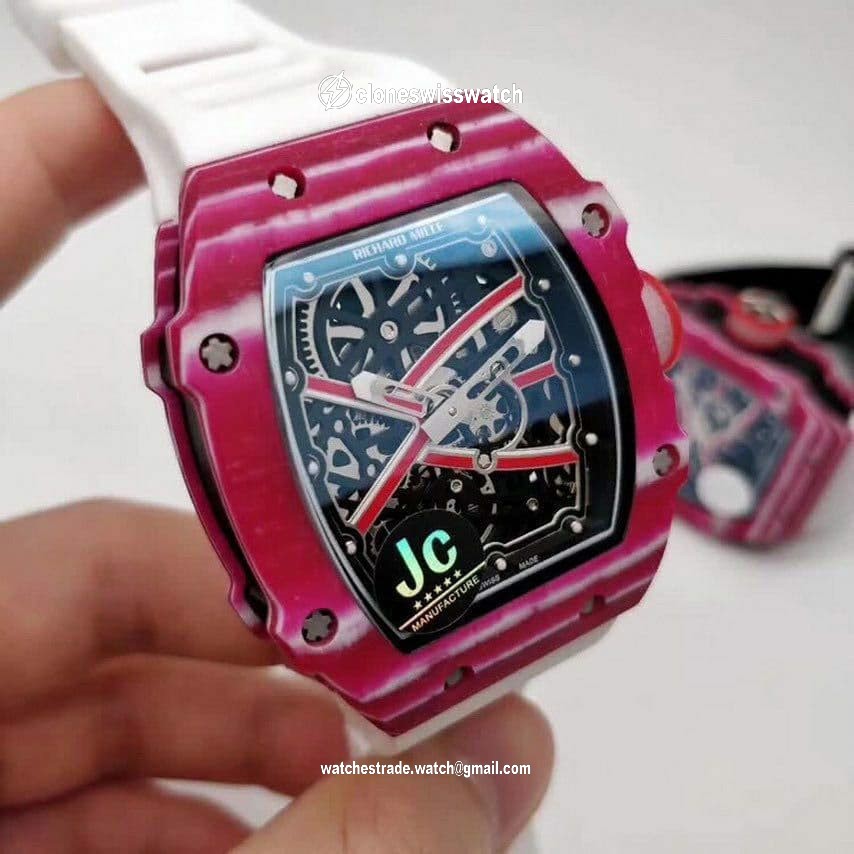 RM 67-02 High Jump Skeleton Dial on White Nylon Strap 6T51 back RM 67-02 High Jump Skeleton Dial on White Nylon Strap 6T51 back